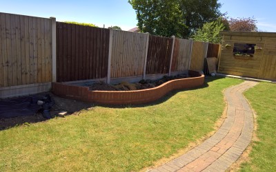 Flower Bed Retaining Wall