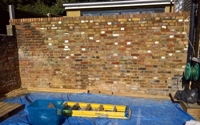 Recycled Brick Wall
